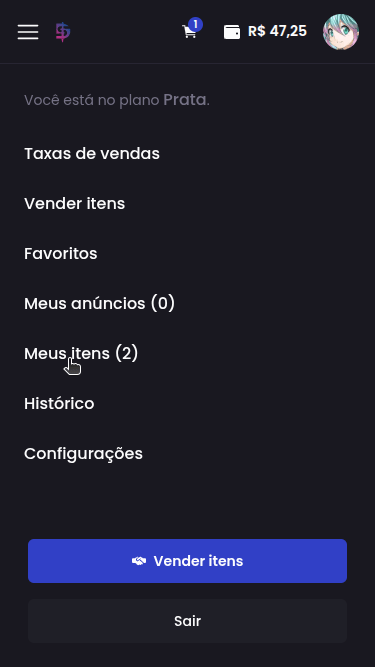 Como faço para retirar minhas skins para minha conta da Steam? - Passo 1