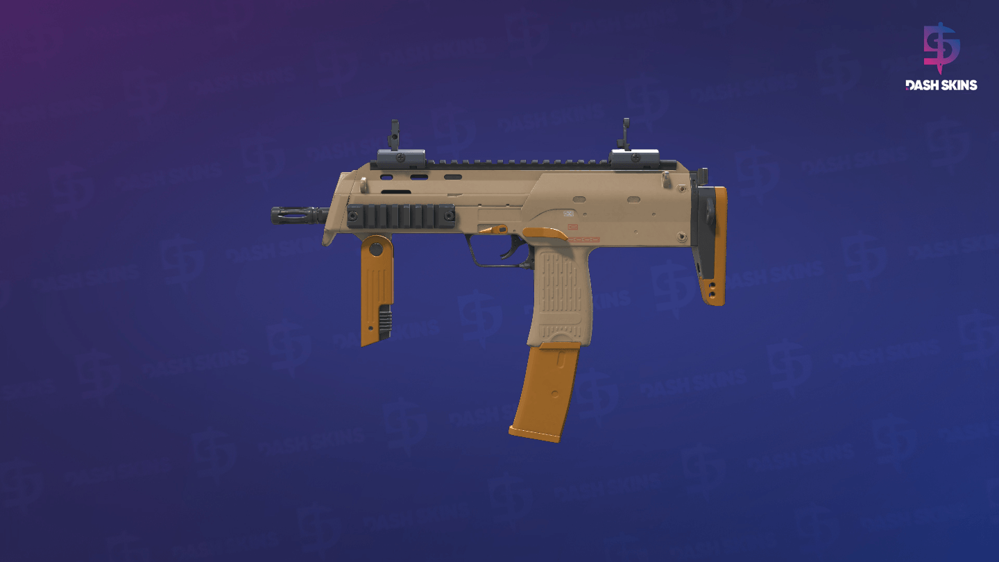 MP7 | Short Ochre (Minimal Wear) - Frontside Screenshot