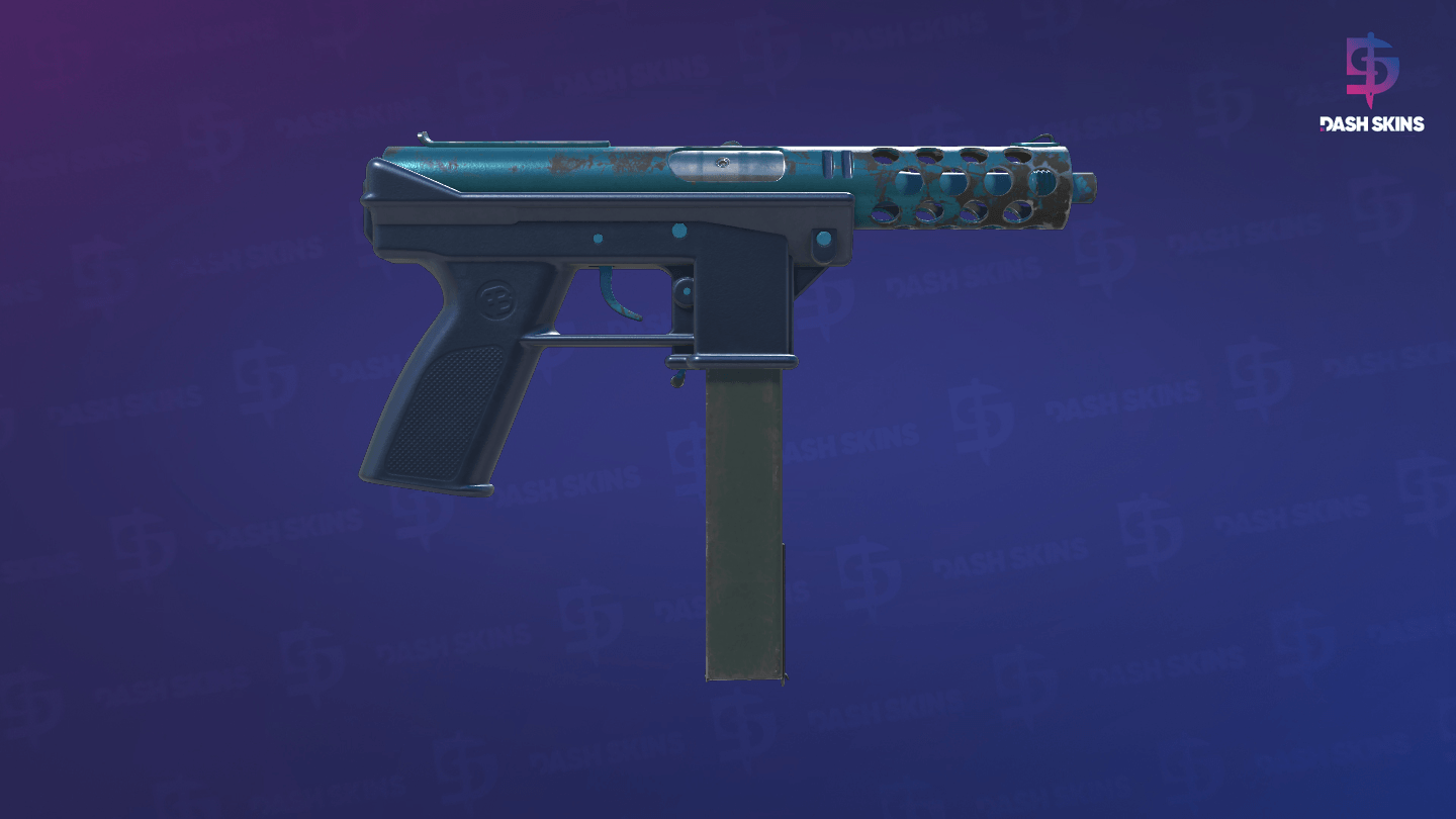 Tec-9 | Blue Blast (Field-Tested) - Backside Screenshot