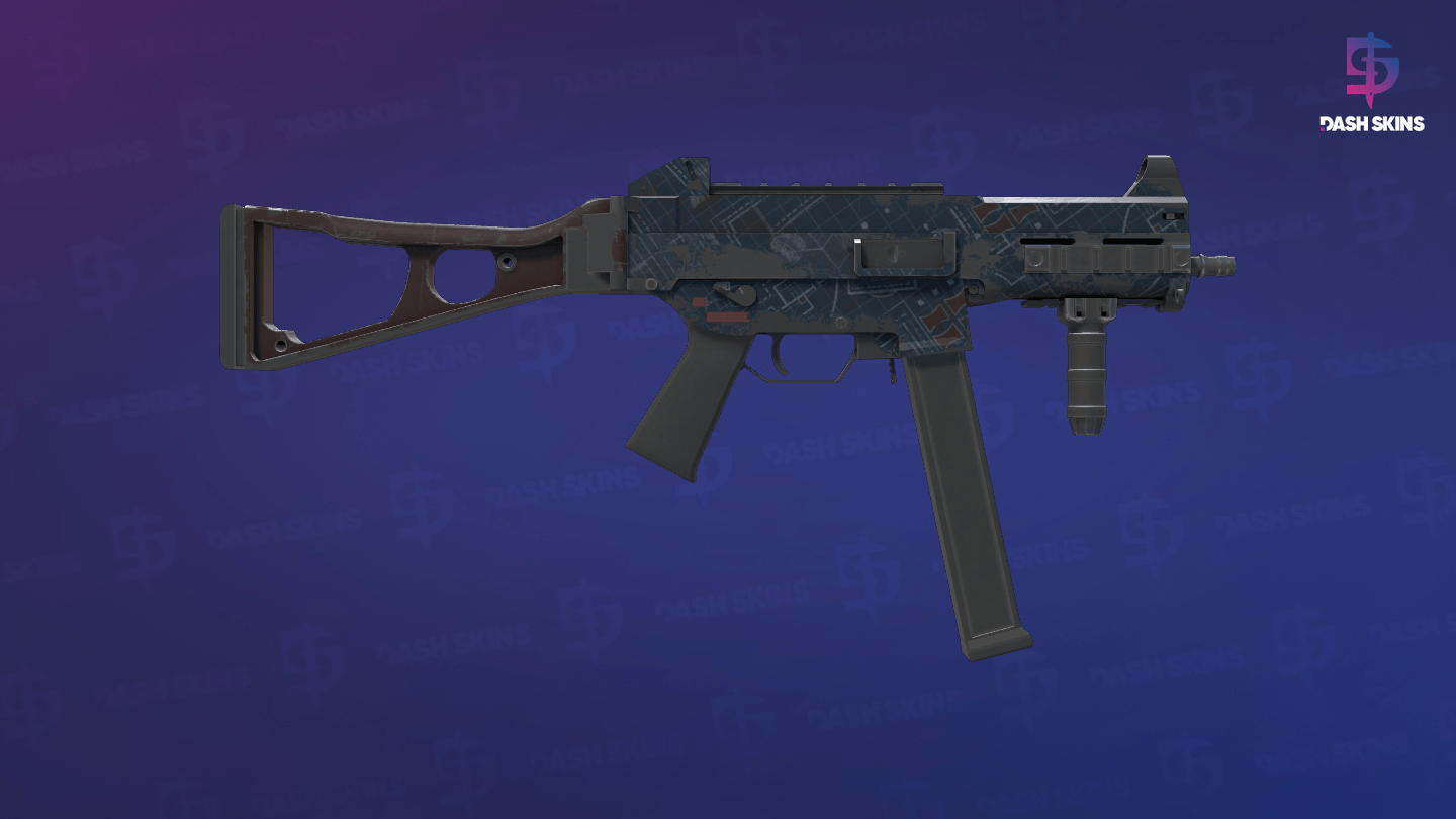 UMP-45 | Facility Dark (Well-Worn) - Backside Screenshot