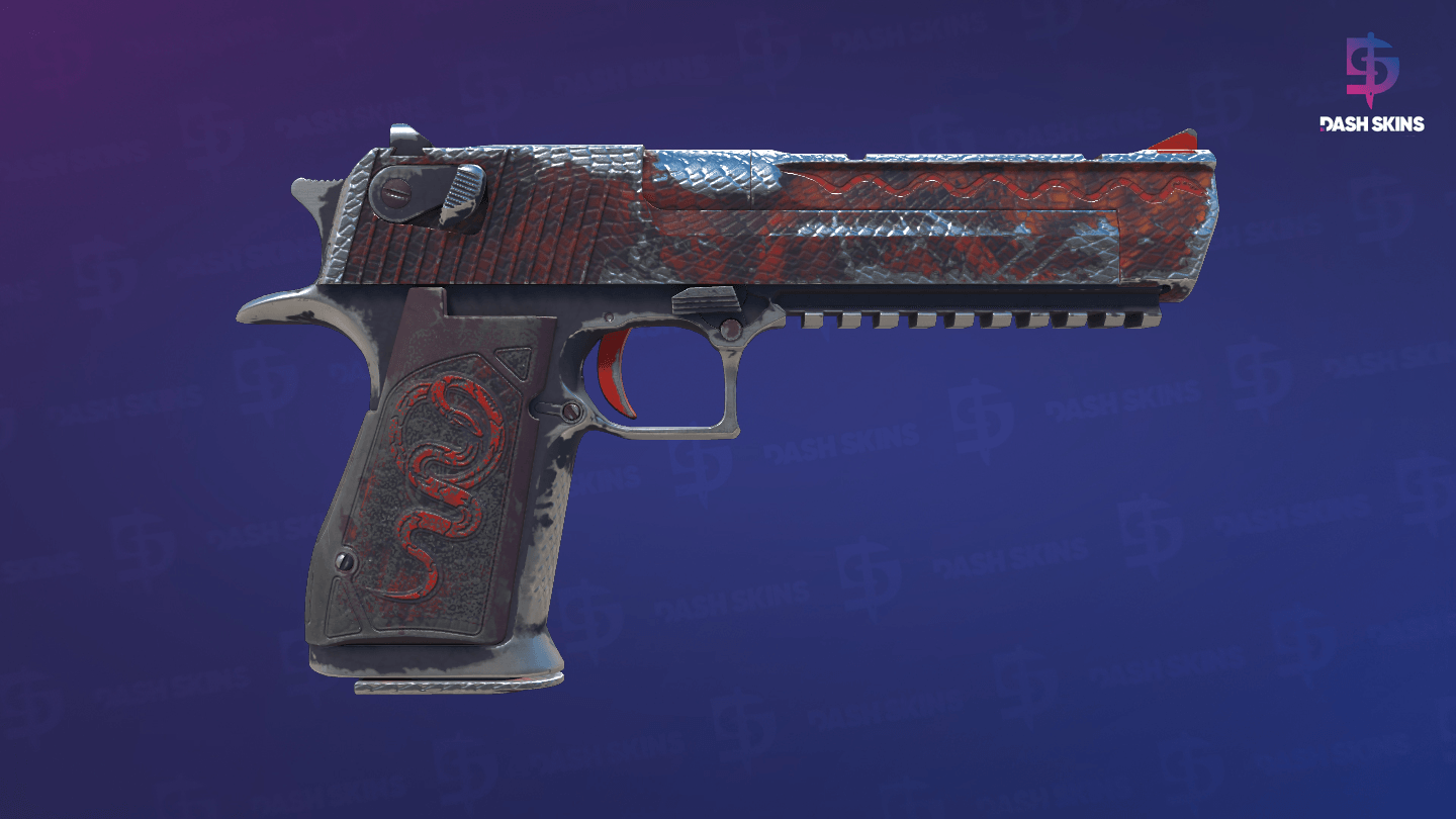 Desert Eagle | Serpent Strike (Well-Worn) - Backside Screenshot