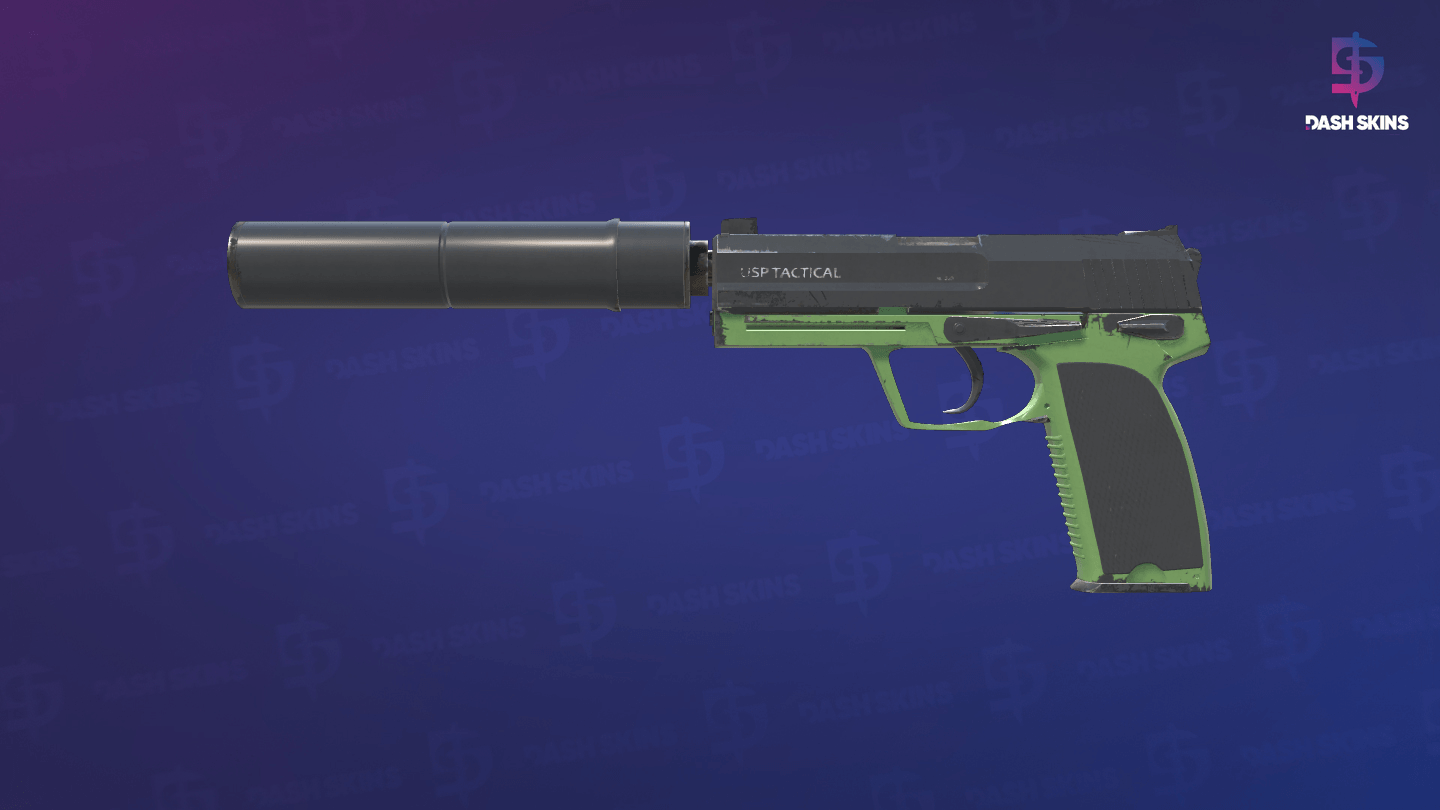 USP-S | Para Green (Minimal Wear) - Frontside Screenshot