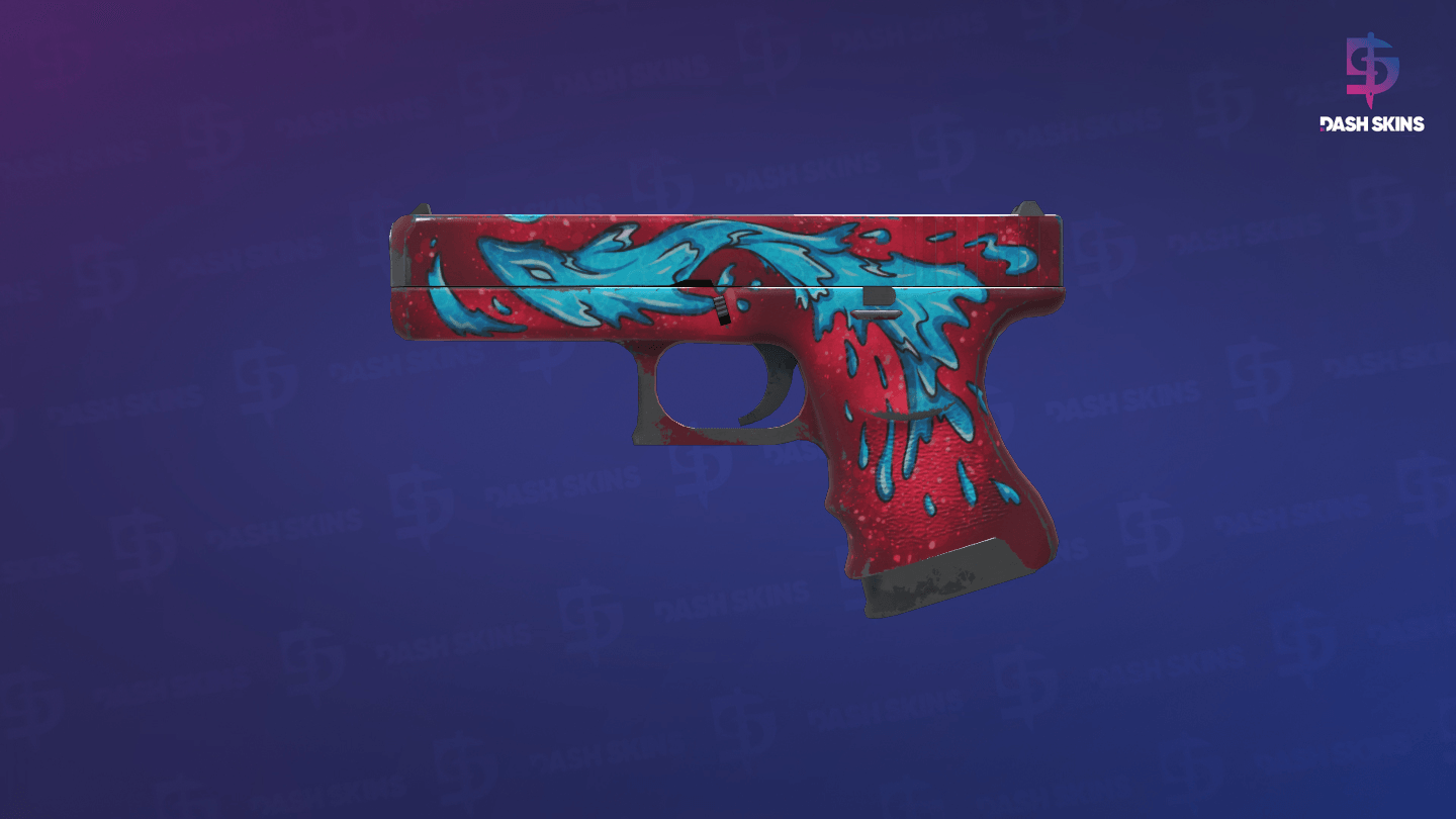Glock-18 | Water Elemental (Field-Tested) - Frontside Screenshot