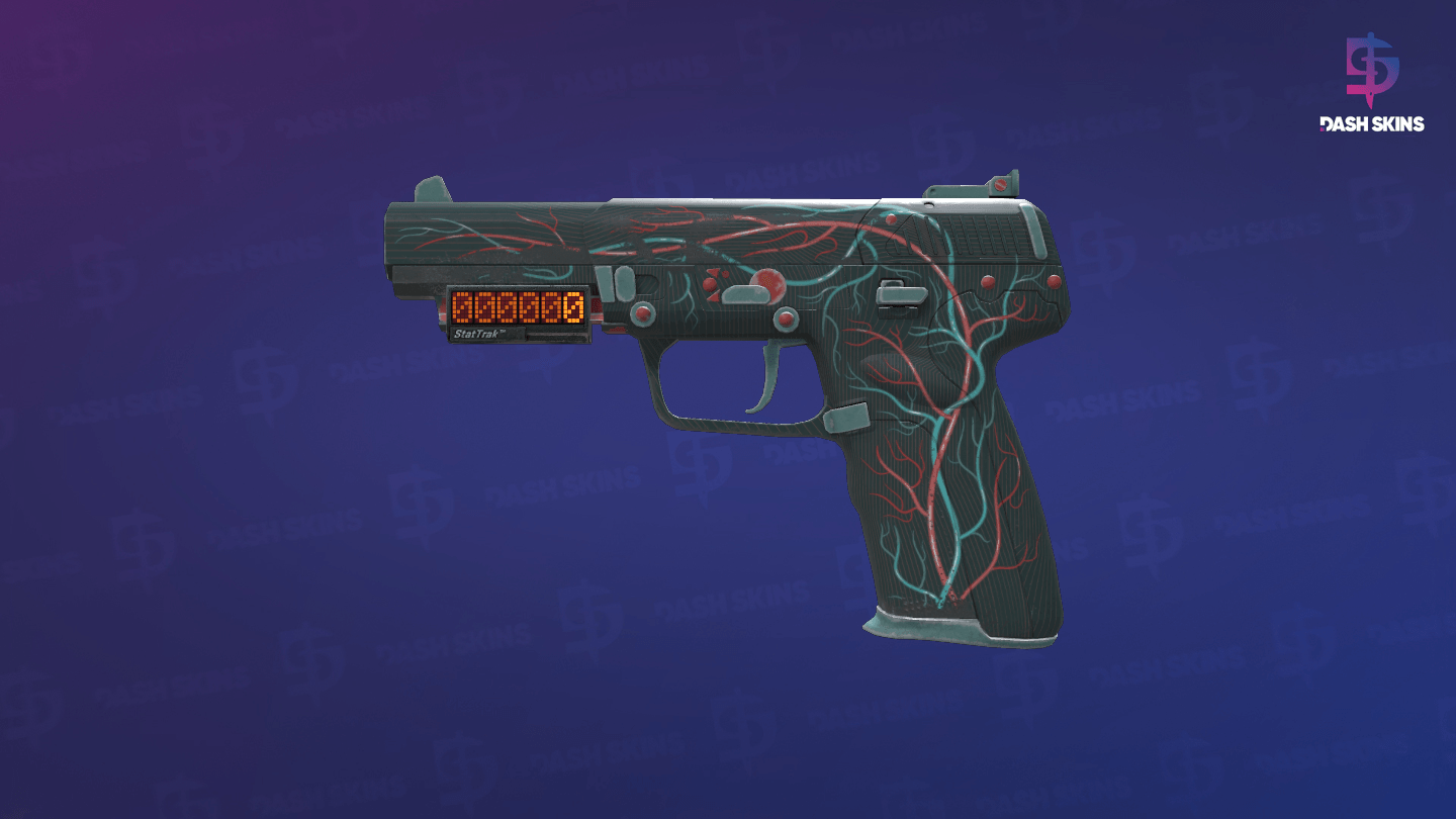 StatTrak™ Five-SeveN | Capillary (Well-Worn) - Frontside Screenshot