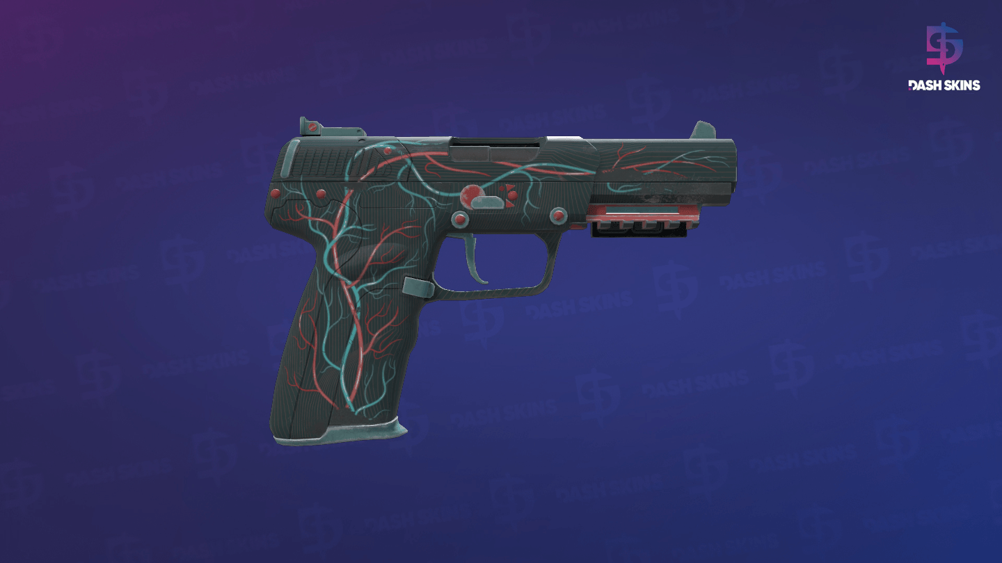 StatTrak™ Five-SeveN | Capillary (Well-Worn) - Backside Screenshot