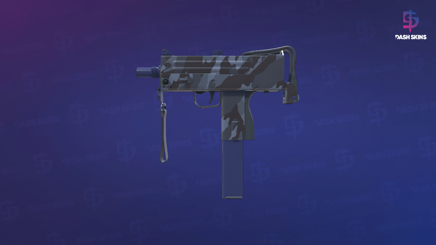MAC-10 | Storm Camo (Minimal Wear) - Frontside Screenshot