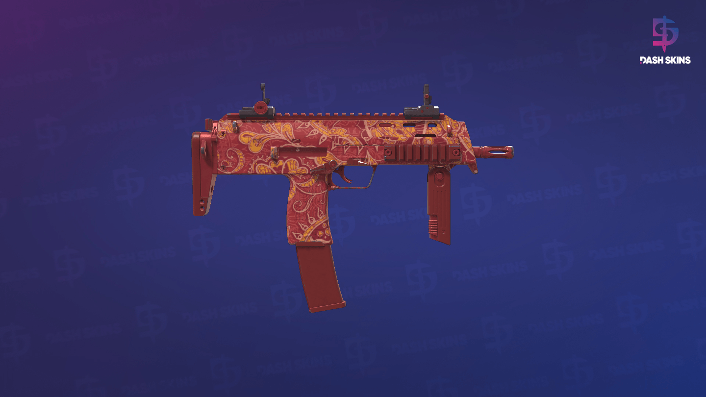 MP7 | Coral Paisley (Minimal Wear) - Backside Screenshot