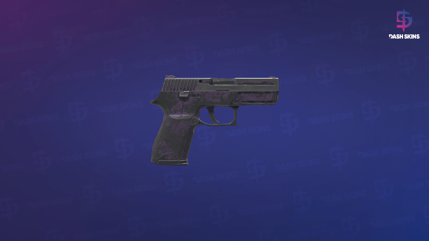 P250 | Plum Netting (Battle-Scarred) - Backside Screenshot