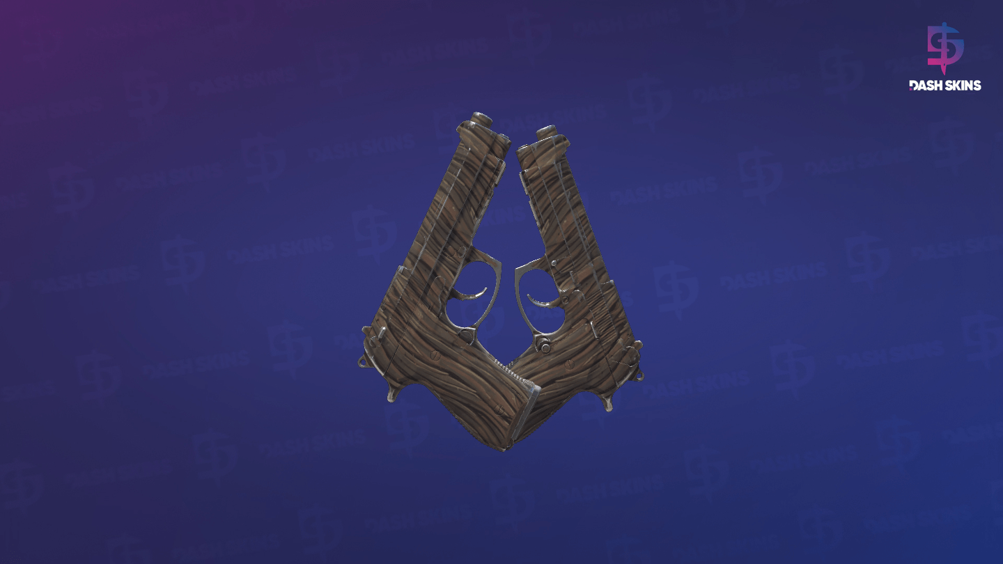Souvenir Dual Berettas | Drift Wood (Minimal Wear) - Backside Screenshot