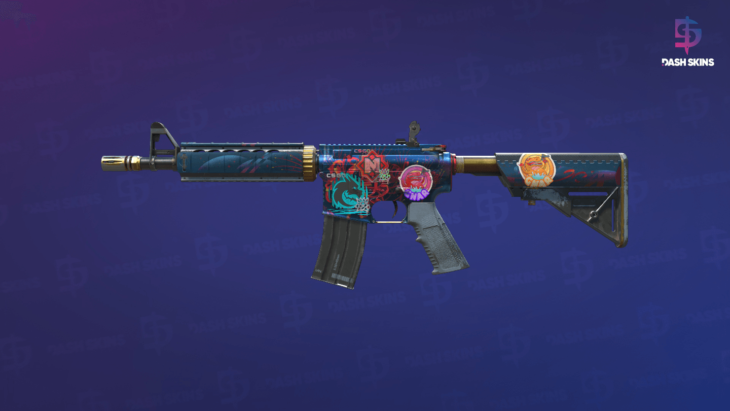 M4A4 | Spider Lily (Field-Tested) - Frontside Screenshot