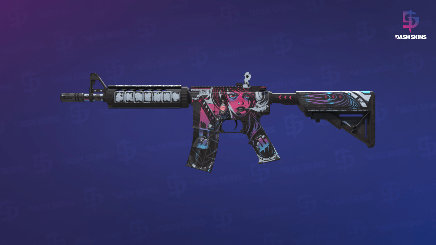 M4A4 | Neo-Noir (Battle-Scarred) - Frontside Screenshot