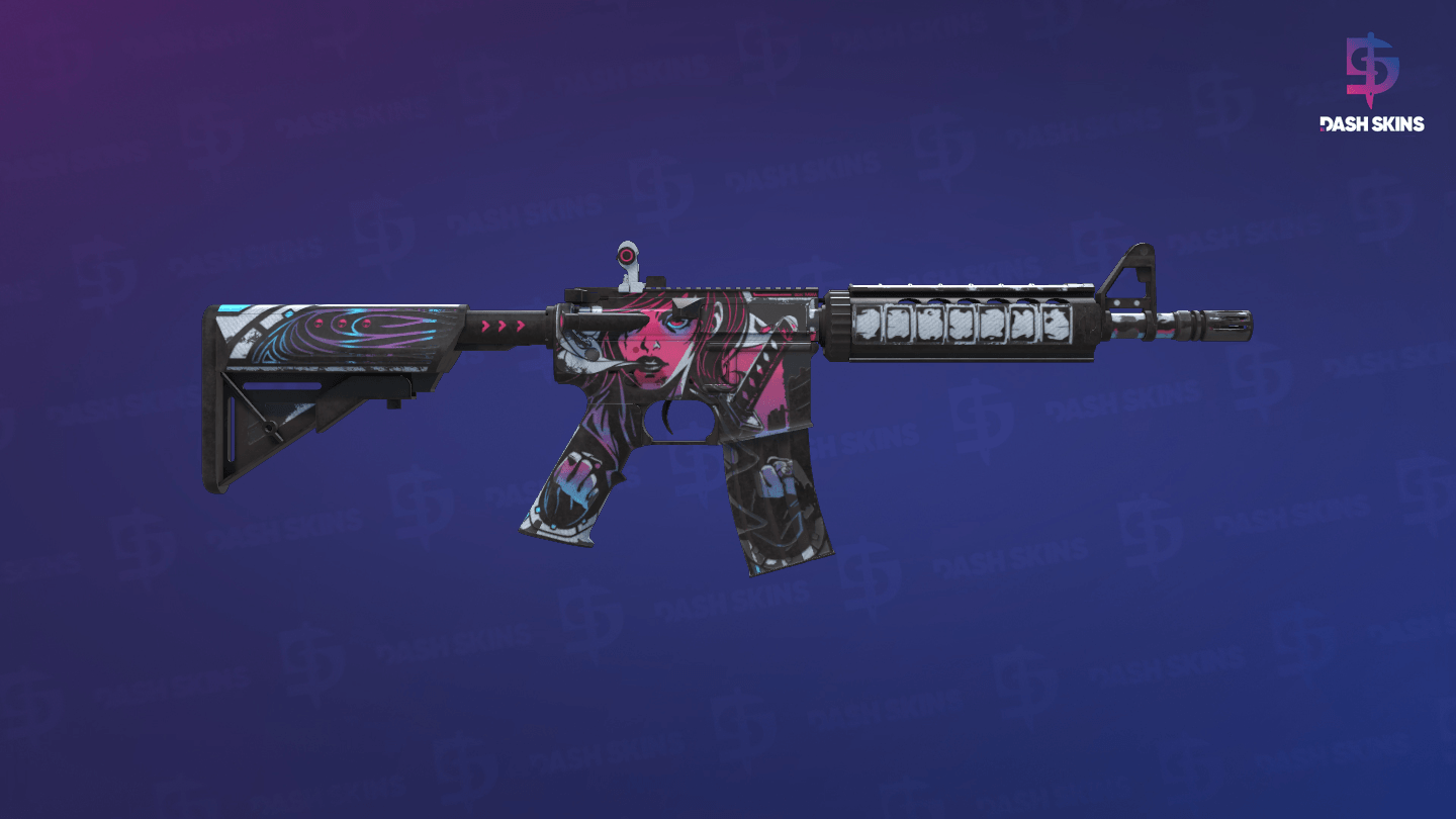 M4A4 | Neo-Noir (Battle-Scarred) - Backside Screenshot