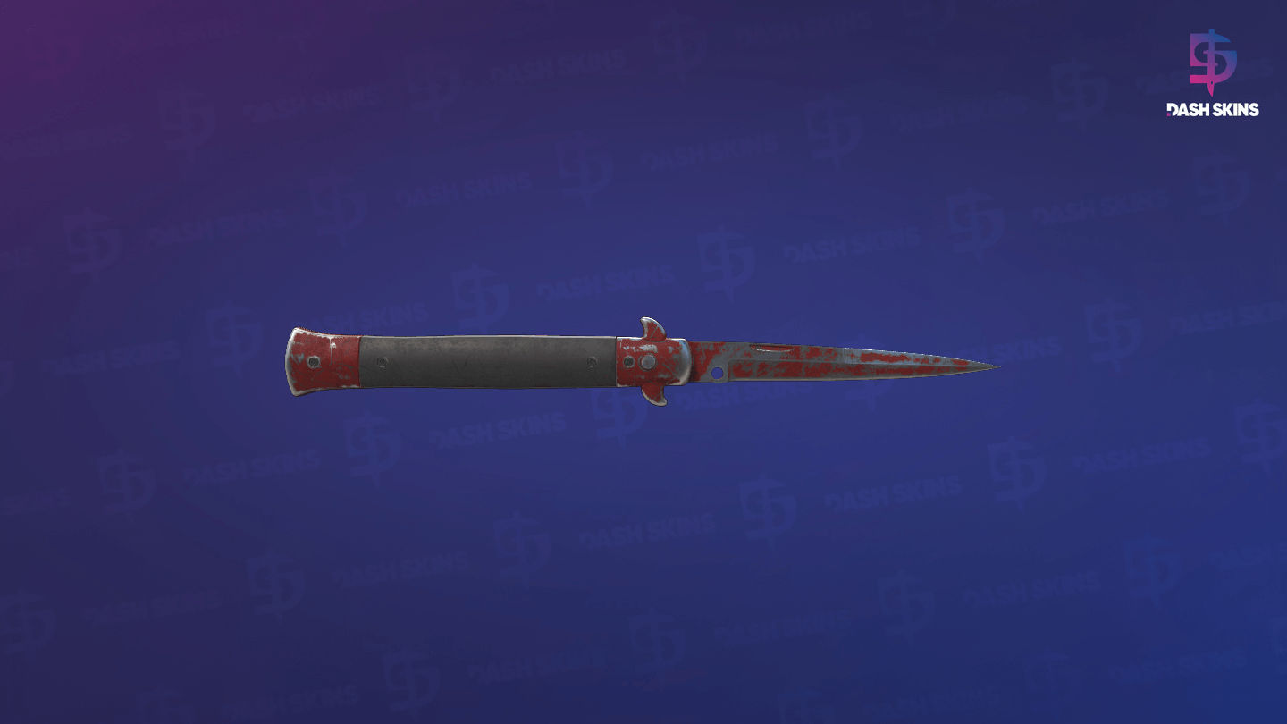 ★ Stiletto Knife | Crimson Web (Battle-Scarred) - Frontside Screenshot