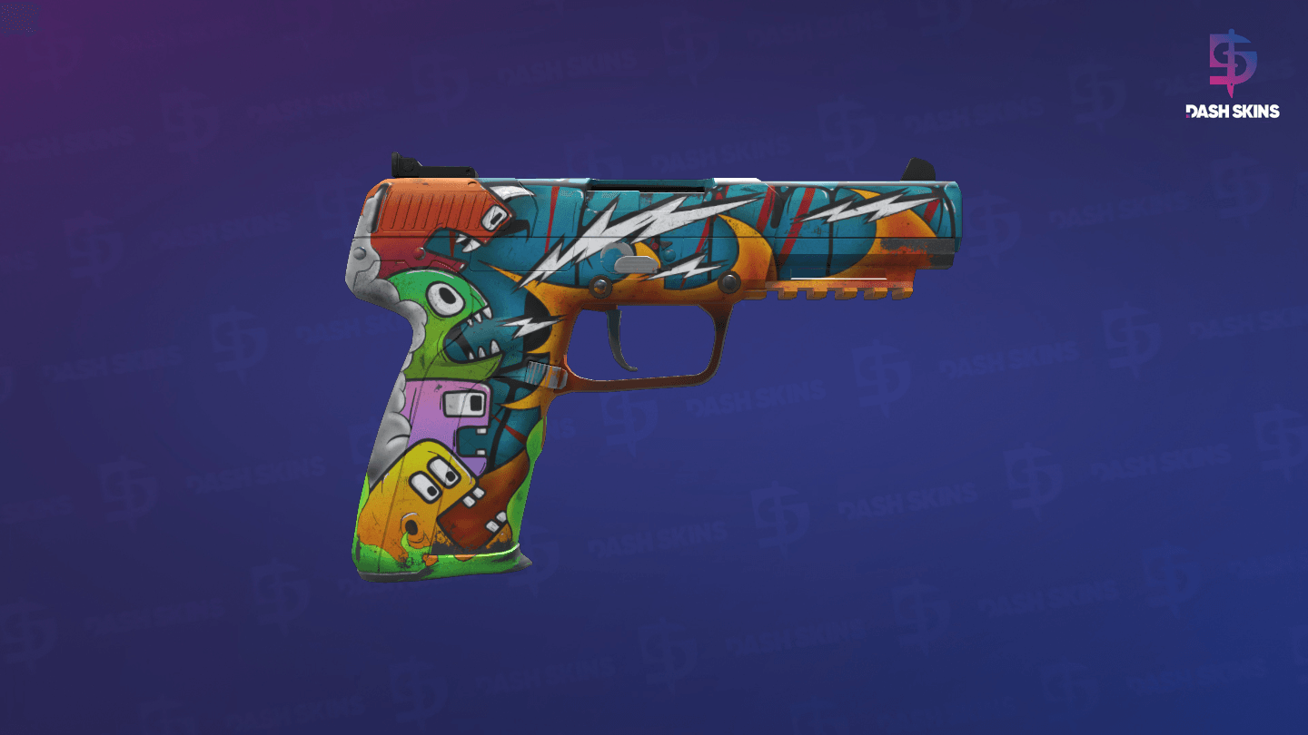 Five-SeveN | Angry Mob (Field-Tested) - Backside Screenshot