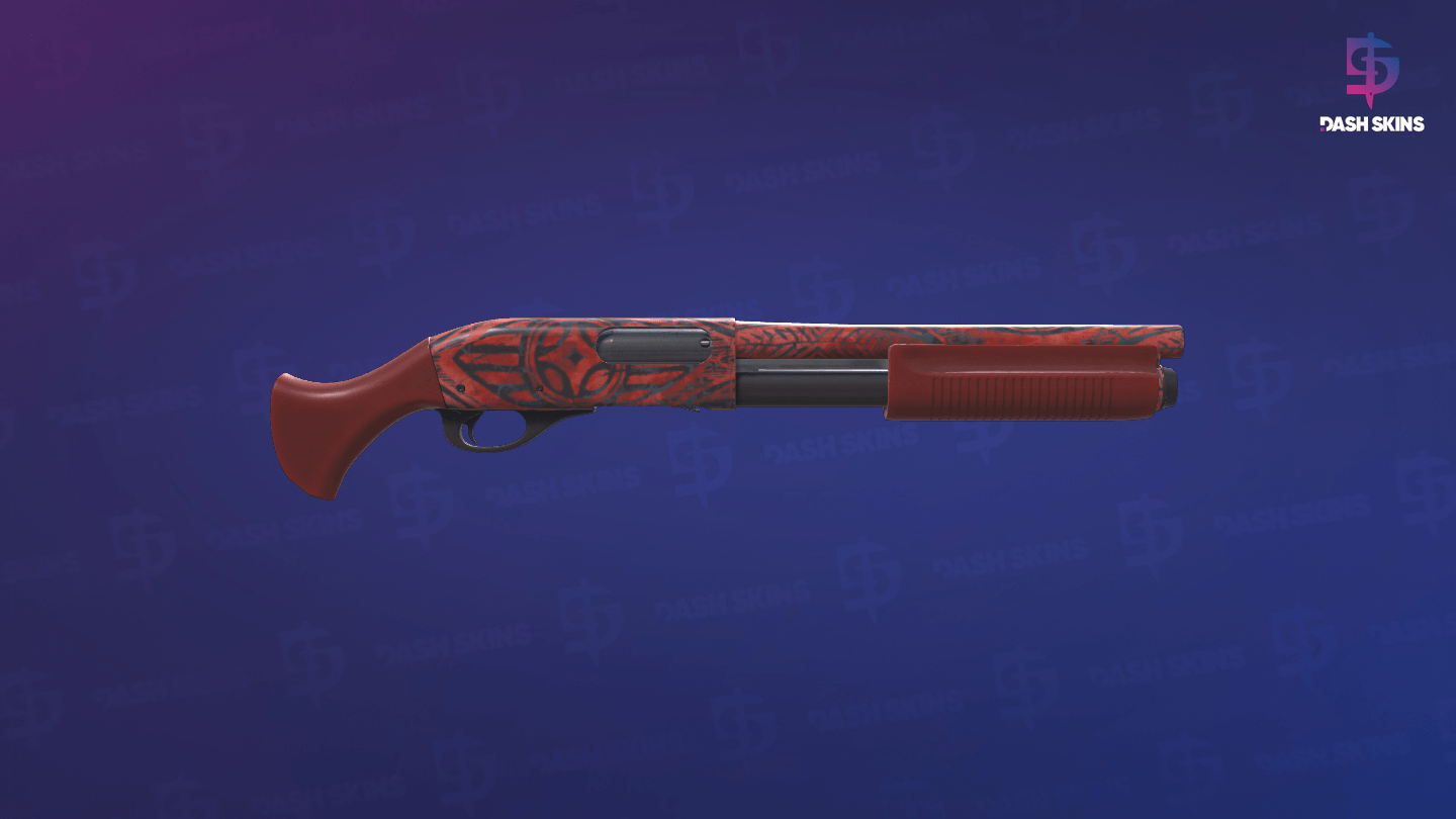 Sawed-Off | Crimson Batik (Minimal Wear) - Backside Screenshot