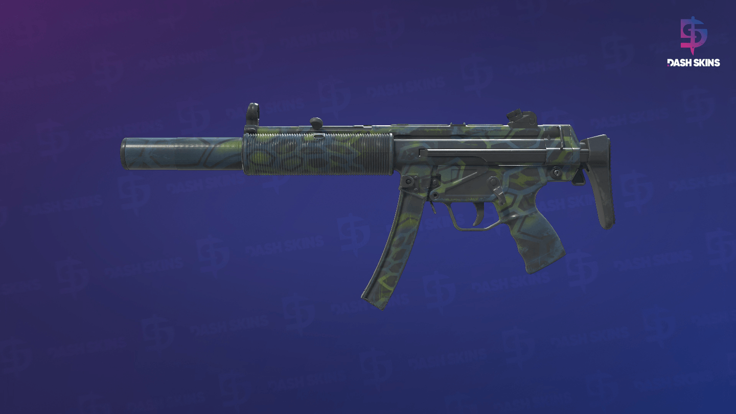 MP5-SD | Lime Hex (Field-Tested) - Frontside Screenshot