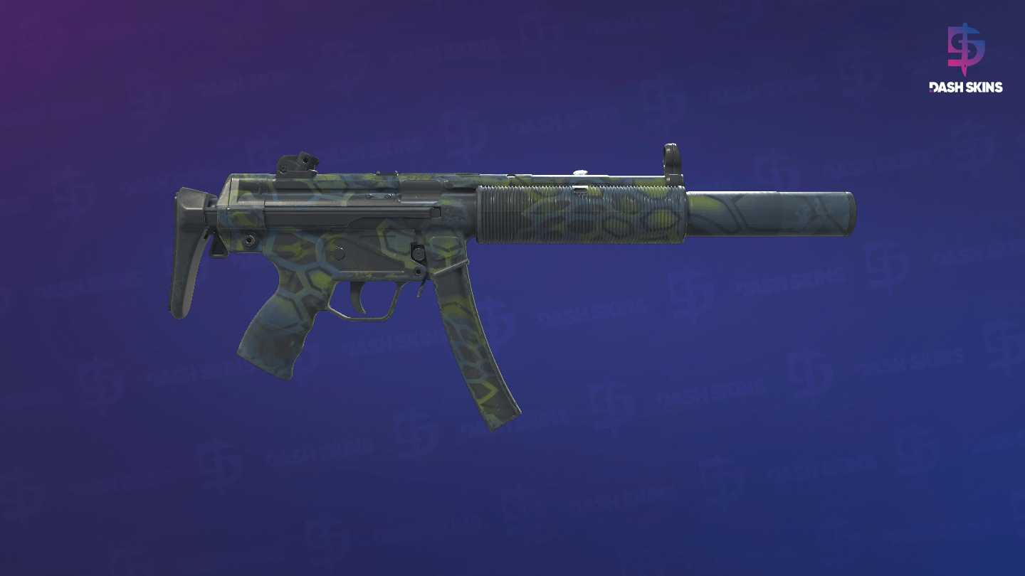 MP5-SD | Lime Hex (Field-Tested) - Backside Screenshot