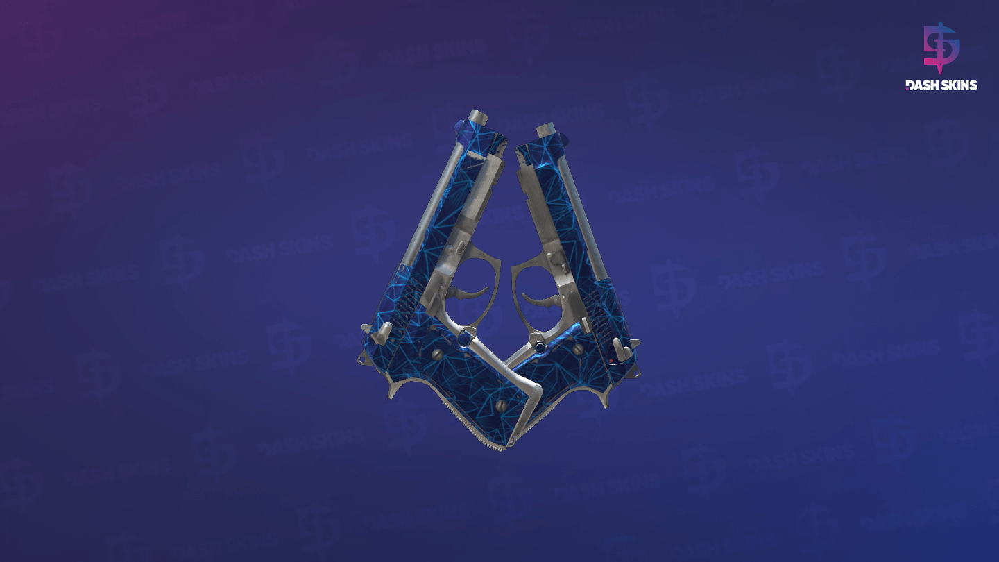 Dual Berettas | Cobalt Quartz (Field-Tested) - Backside Screenshot