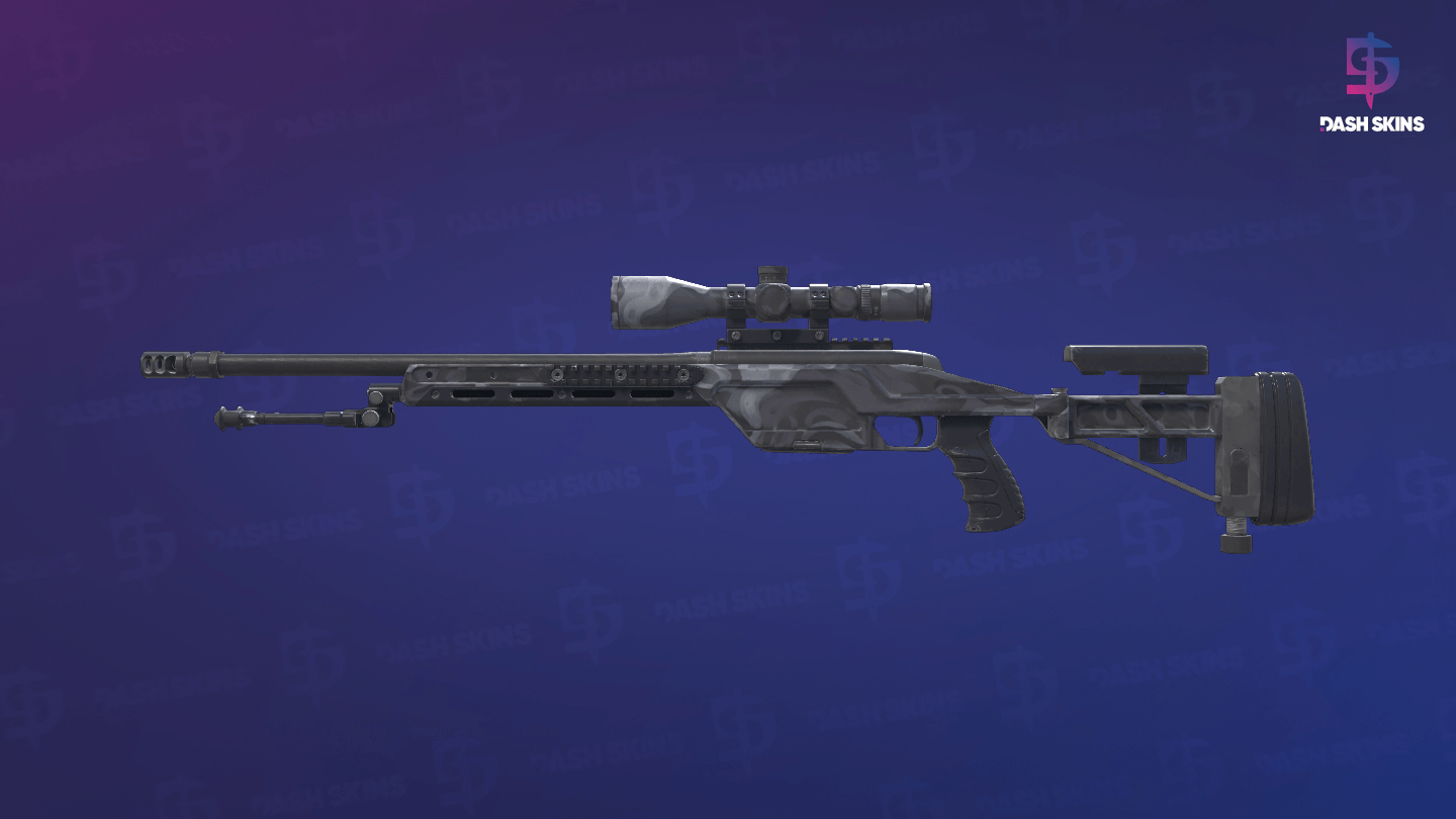 SSG 08 | Grey Smoke (Field-Tested) - Frontside Screenshot