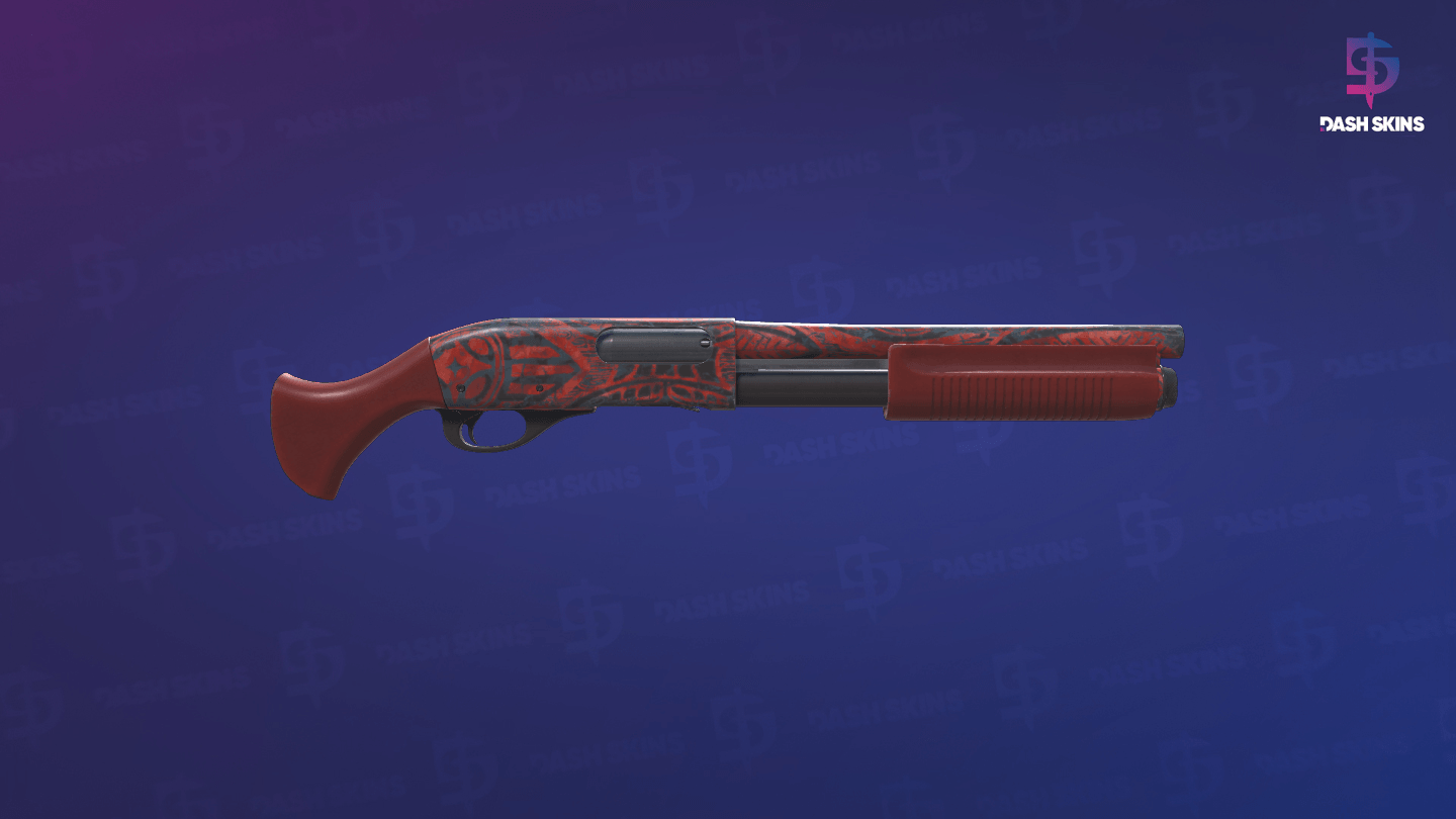 Sawed-Off | Crimson Batik (Field-Tested) - Backside Screenshot