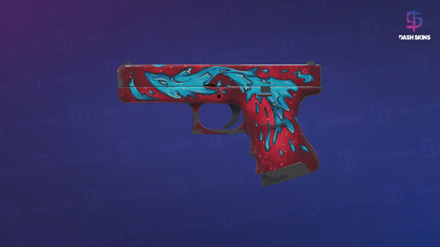Glock-18 | Water Elemental (Field-Tested) - Frontside Screenshot