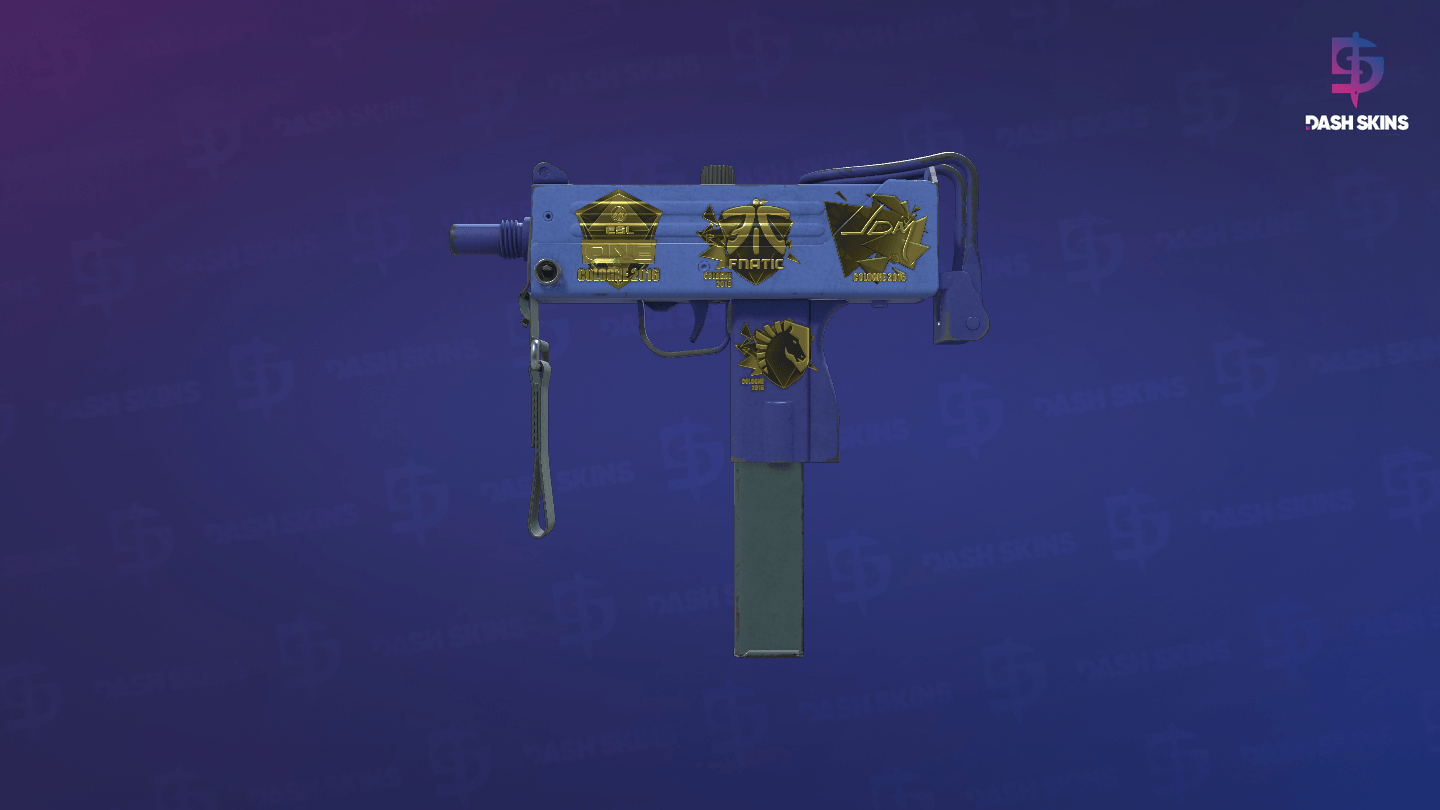 Souvenir MAC-10 | Indigo (Field-Tested) - Frontside Screenshot