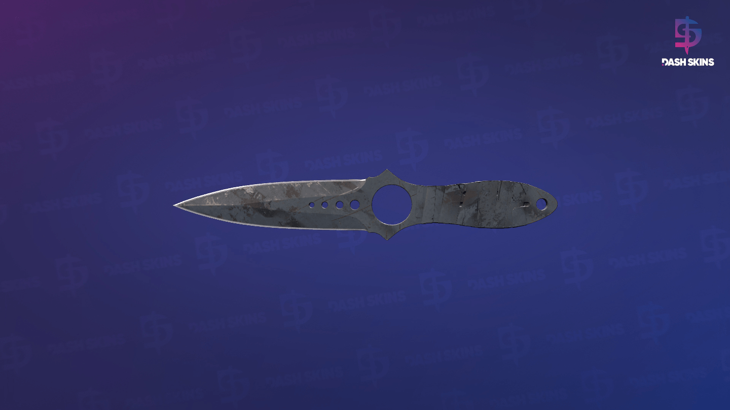 ★ Skeleton Knife | Night Stripe (Battle-Scarred) - Backside Screenshot