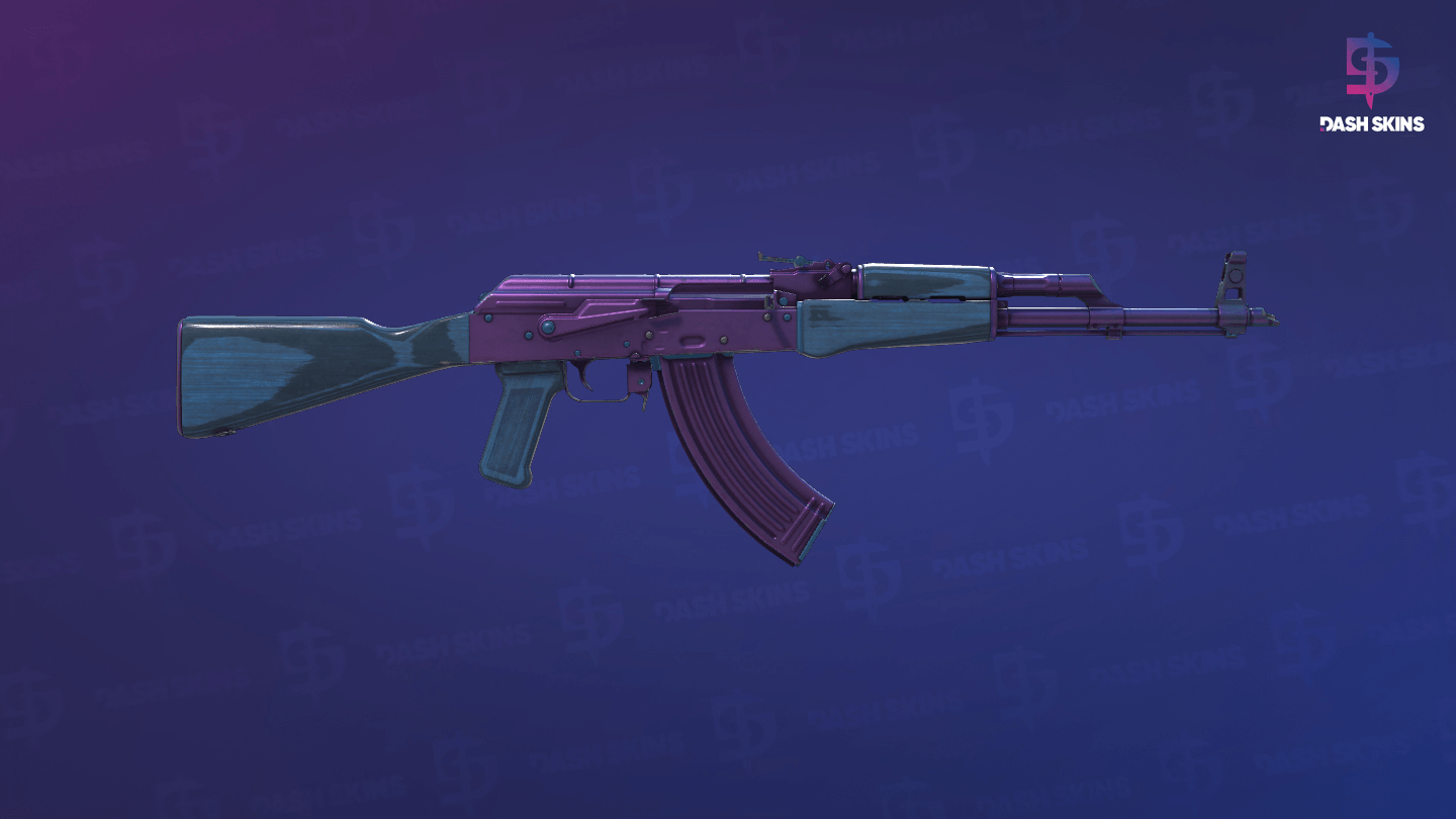 AK-47 | Midnight Laminate (Minimal Wear) - Backside Screenshot