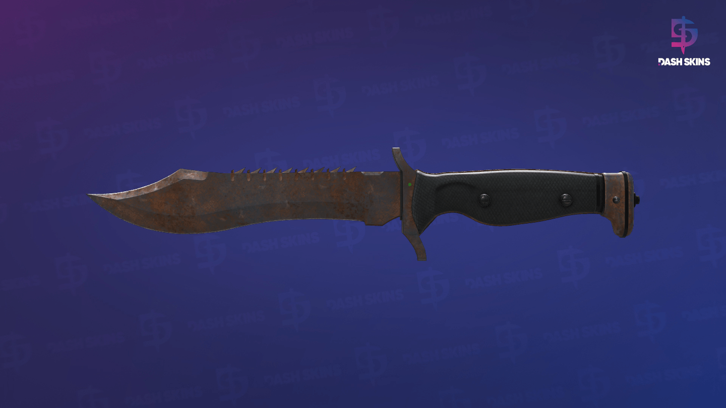 ★ Bowie Knife | Rust Coat (Battle-Scarred) - Backside Screenshot