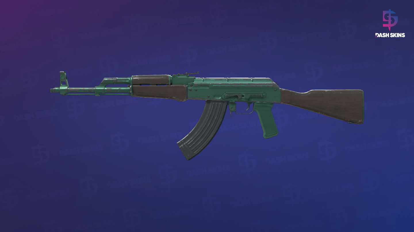 AK-47 | Wintergreen (Battle-Scarred) - Frontside Screenshot
