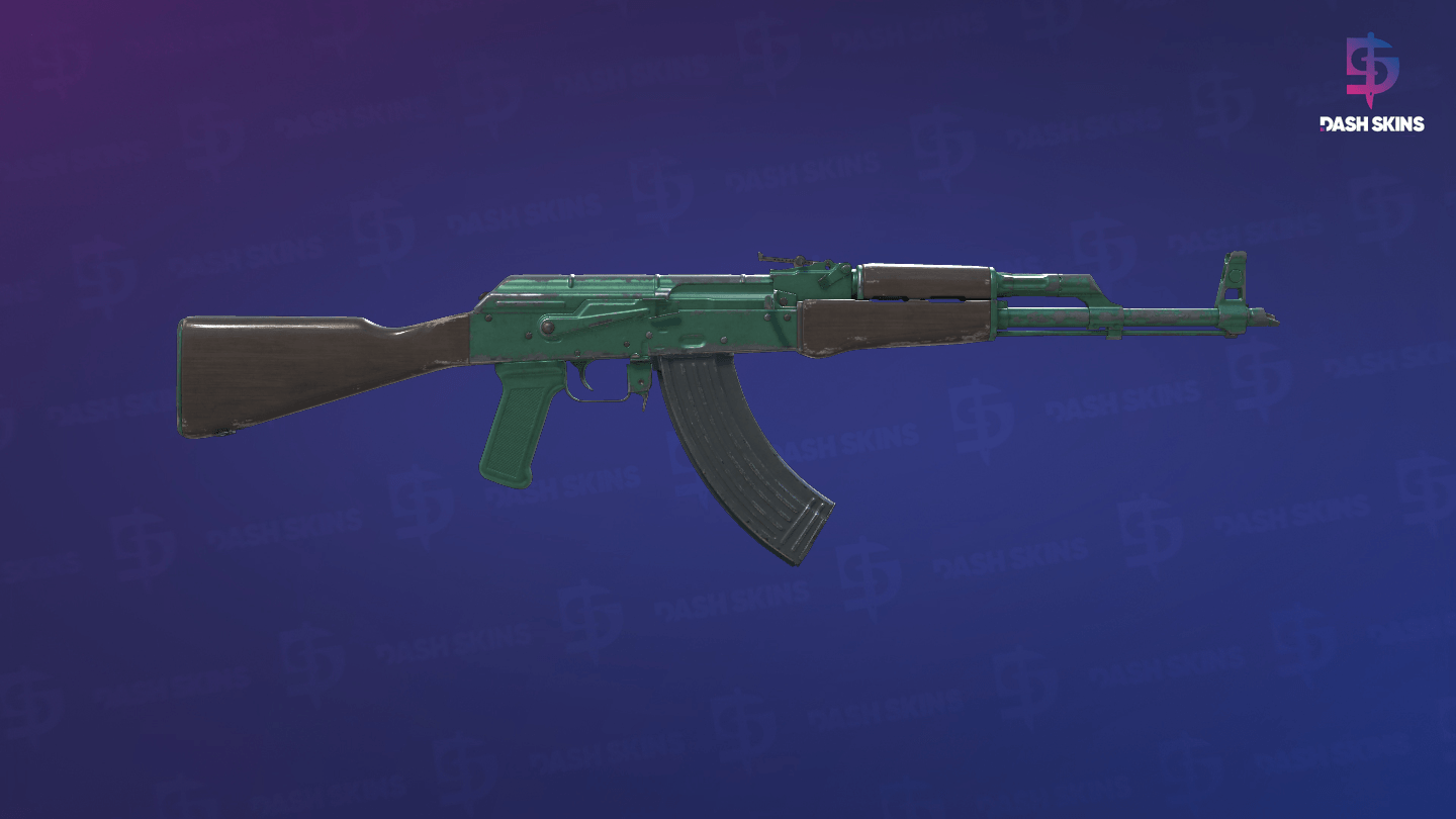 AK-47 | Wintergreen (Battle-Scarred) - Backside Screenshot