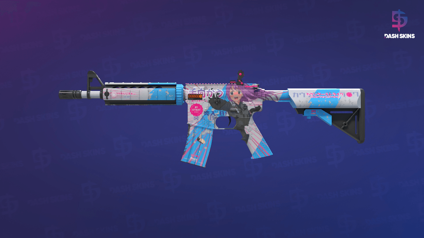 StatTrak™ M4A4 | Temukau (Minimal Wear) - Frontside Screenshot