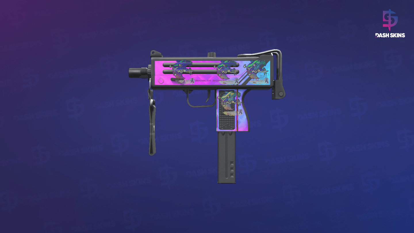 MAC-10 | Disco Tech (Minimal Wear) - Frontside Screenshot