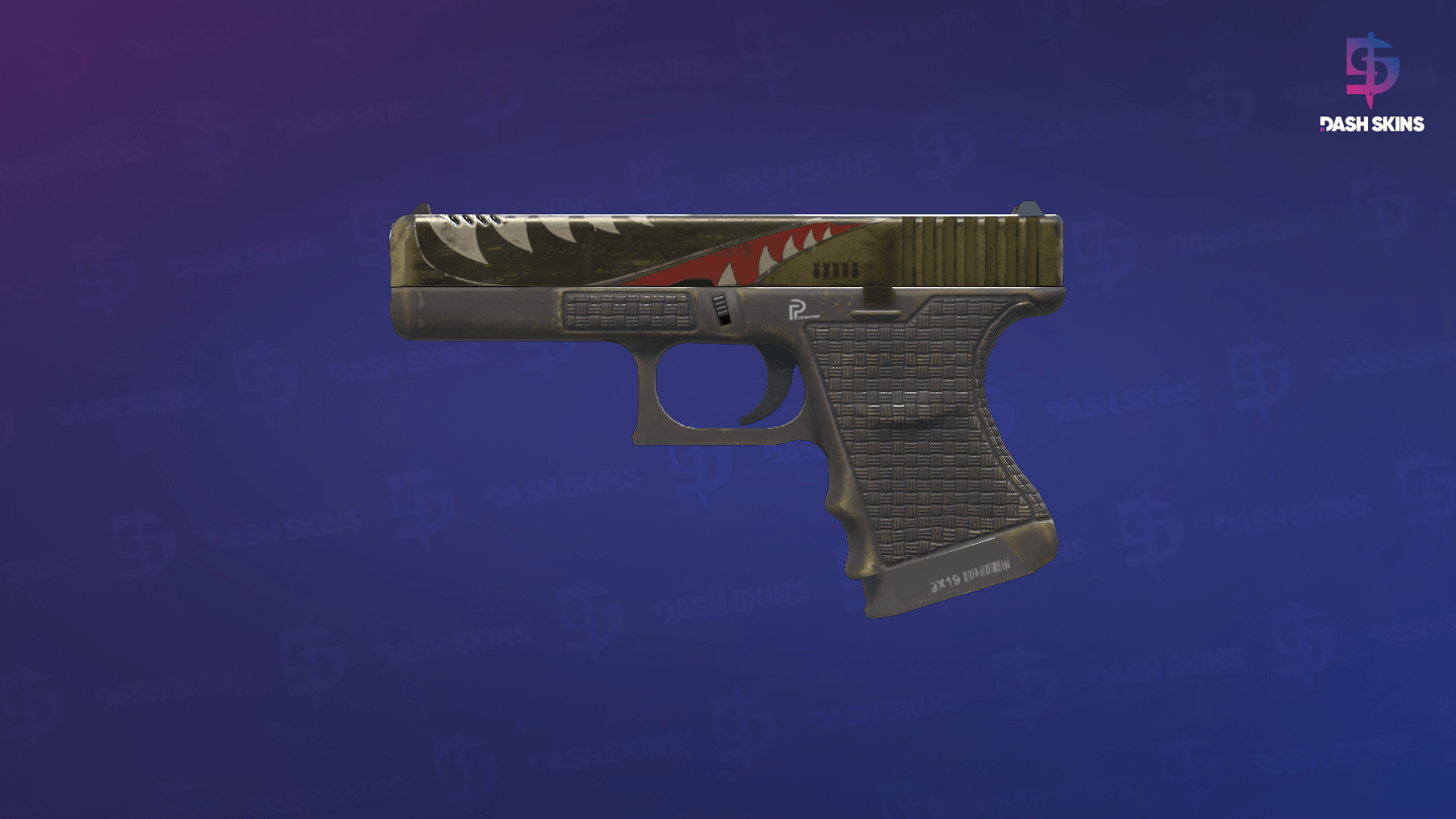 Glock-18 | Warhawk (Minimal Wear) - Frontside Screenshot