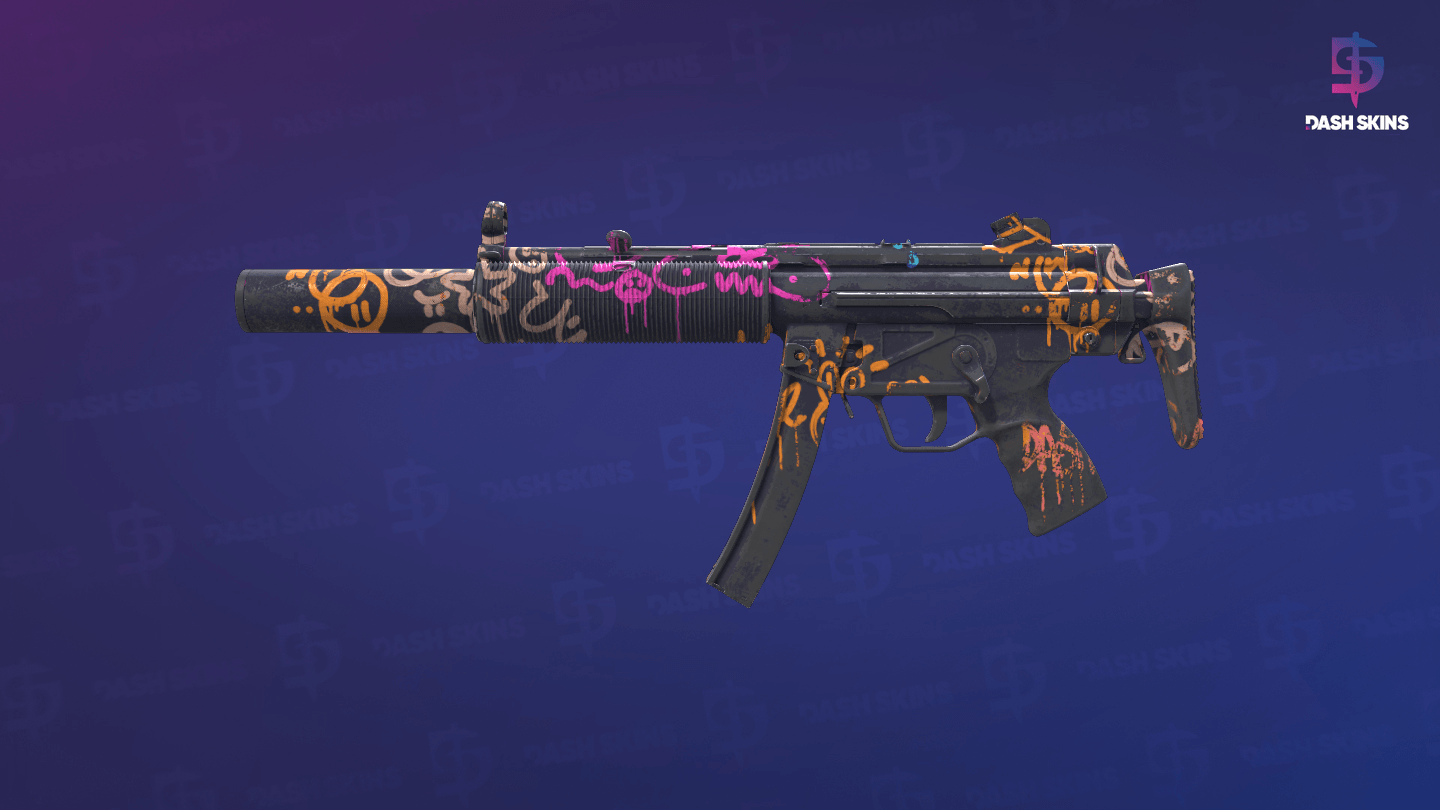 MP5-SD | Neon Squeezer (Battle-Scarred) - Frontside Screenshot