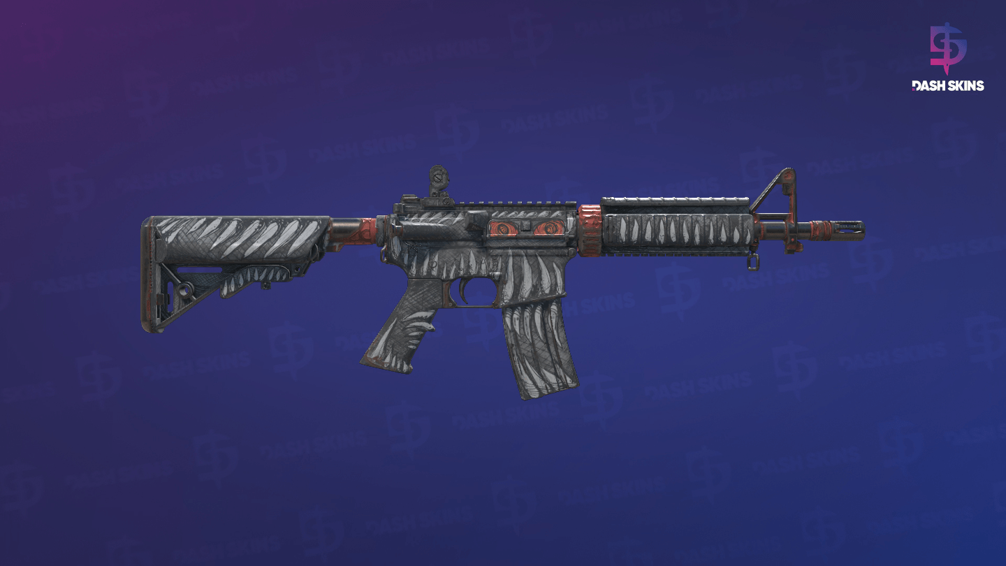 M4A4 | Zubastick (Well-Worn) - Backside Screenshot