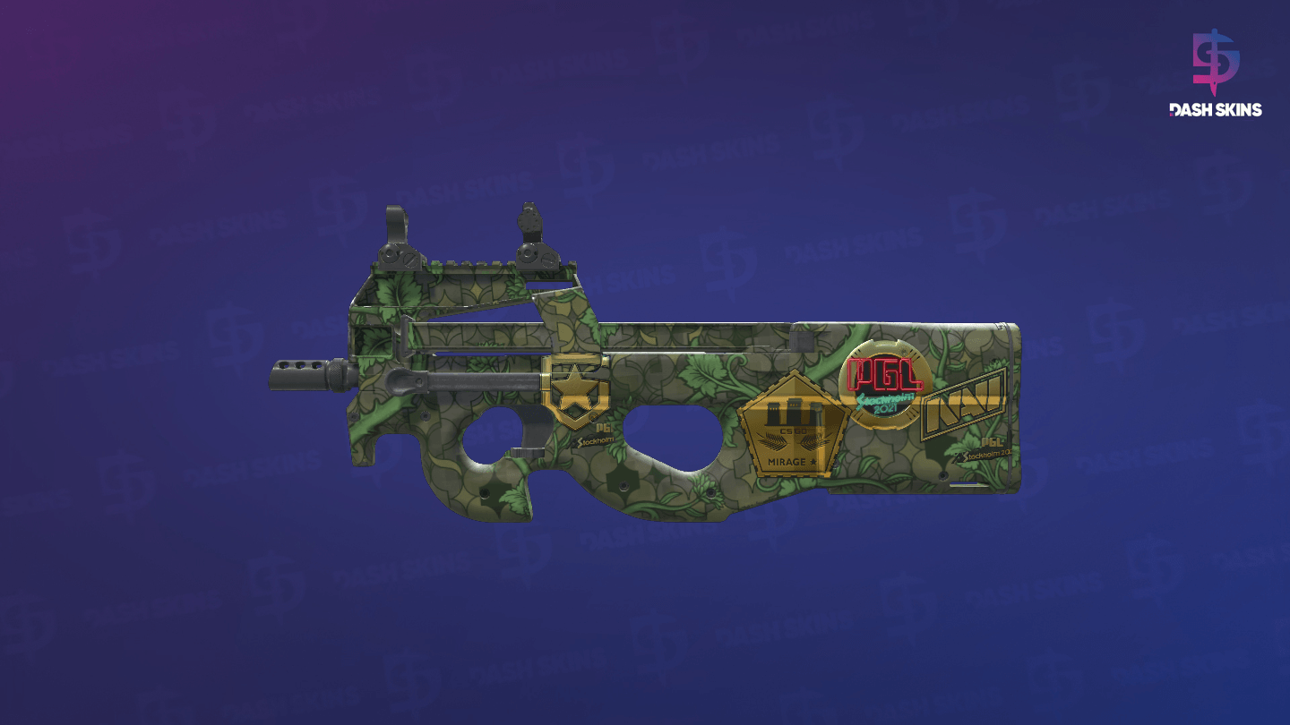 Souvenir P90 | Verdant Growth (Factory New) - Frontside Screenshot