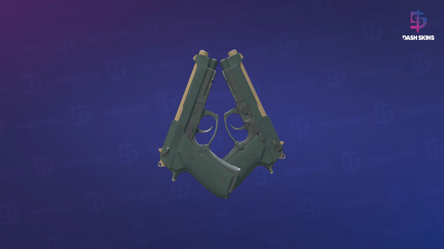 Dual Berettas | Contractor (Field-Tested) - Frontside Screenshot