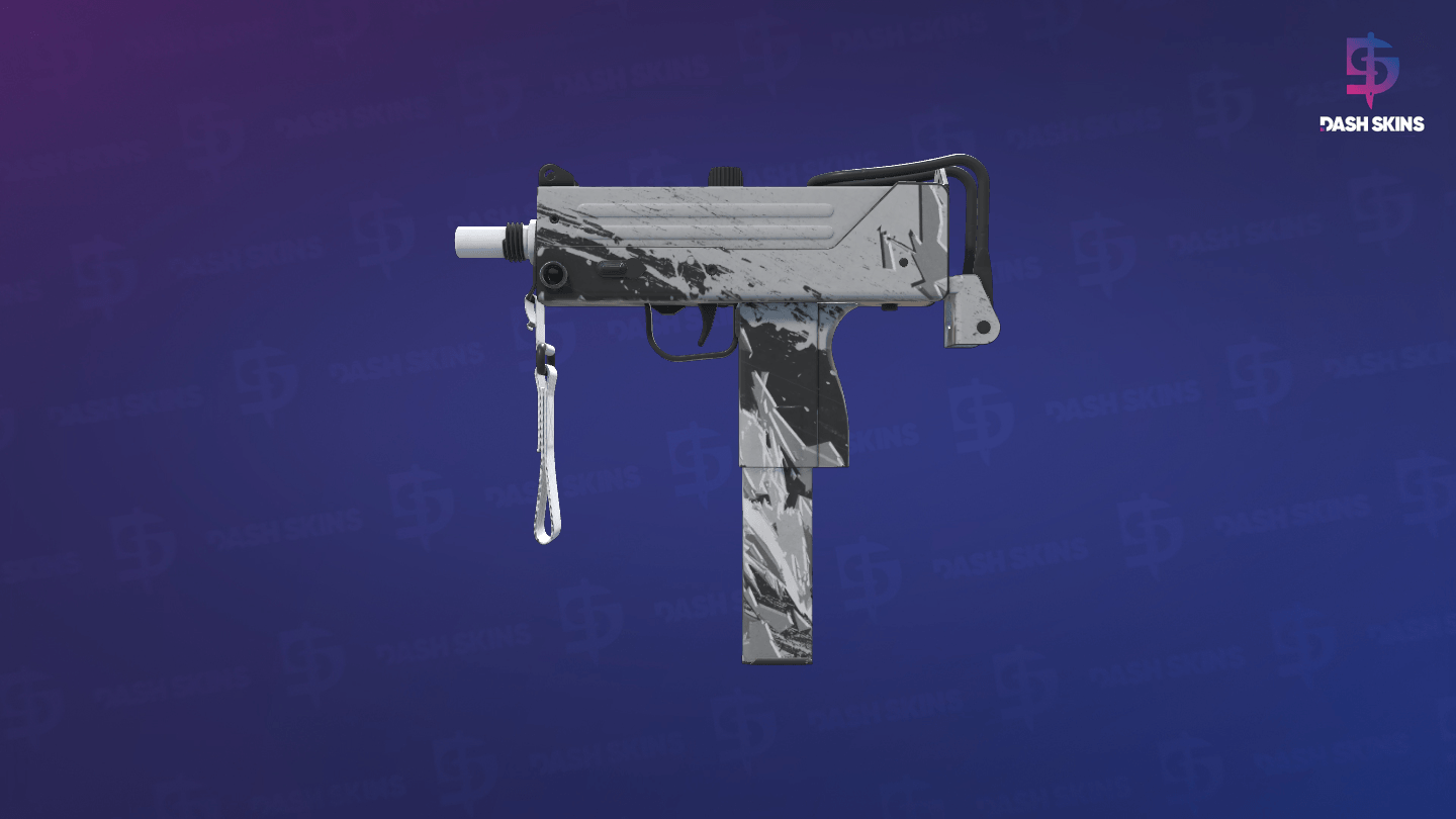 MAC-10 | Snow Splash (Factory New) - Frontside Screenshot