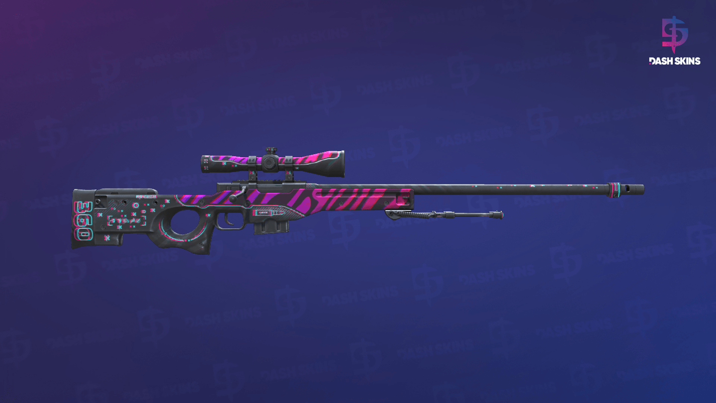 StatTrak™ AWP | Chromatic Aberration (Minimal Wear) - Backside Screenshot