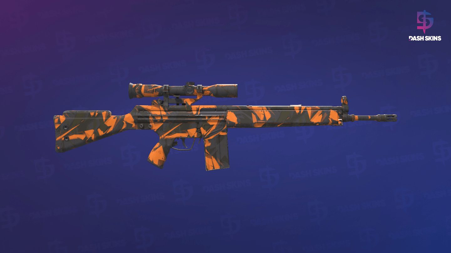 G3SG1 | Orange Crash (Field-Tested) - Backside Screenshot