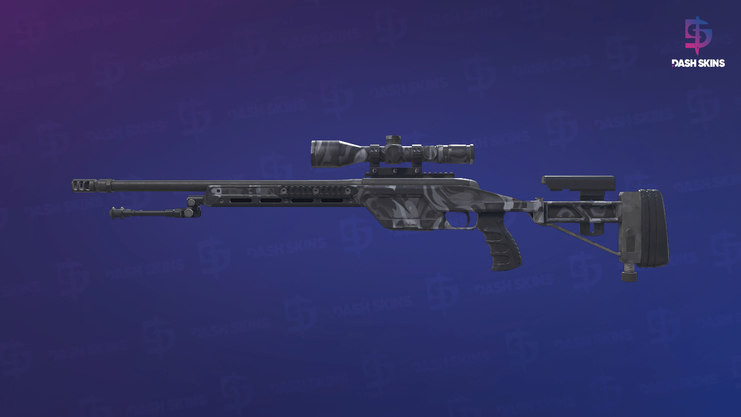 SSG 08 | Grey Smoke (Minimal Wear) - Frontside Screenshot