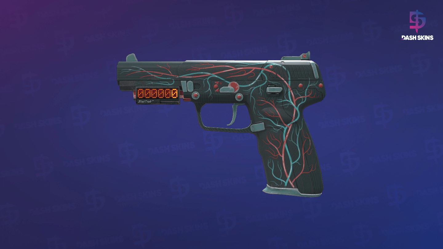 StatTrak™ Five-SeveN | Capillary (Field-Tested) - Frontside Screenshot