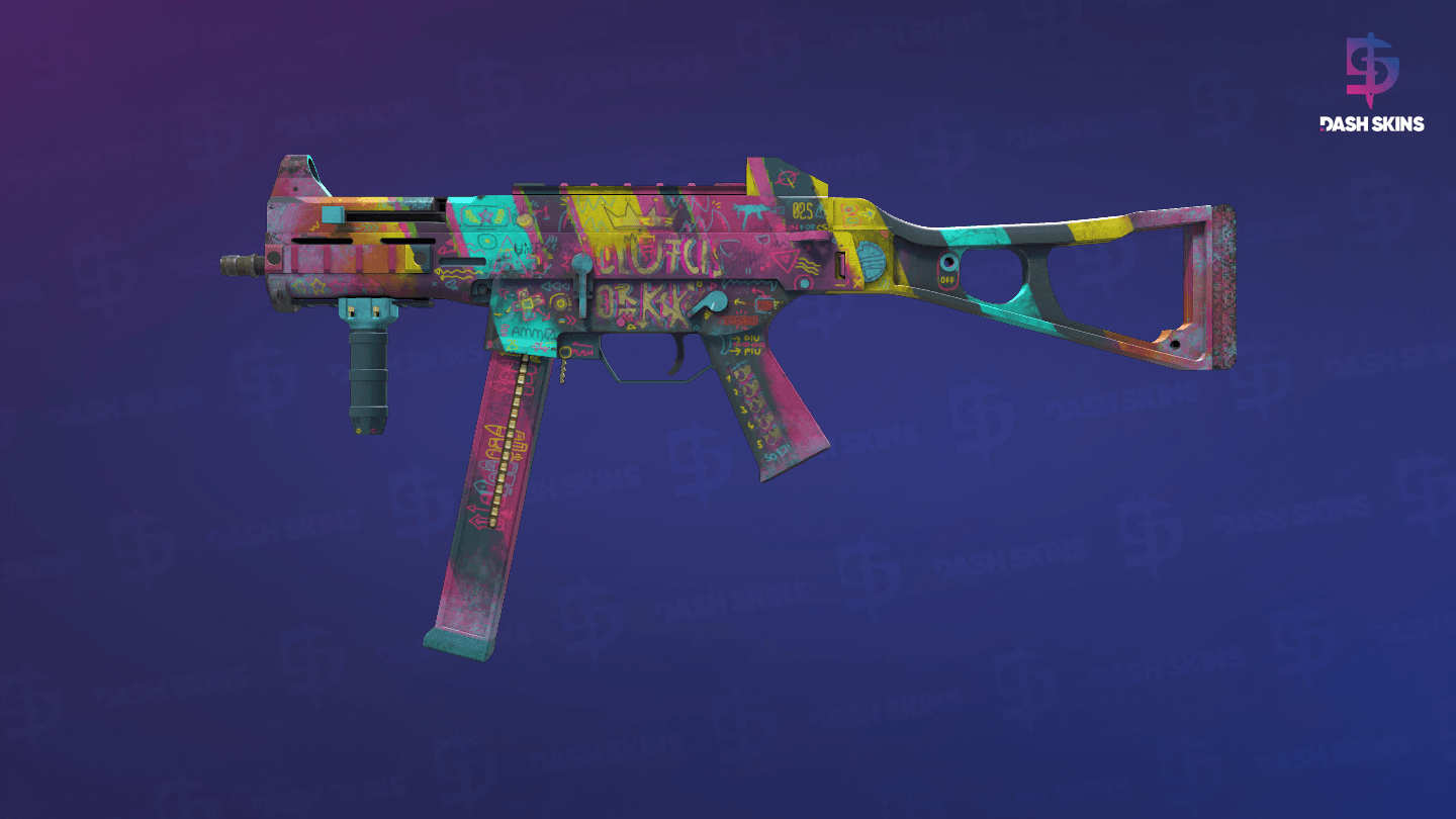 UMP-45 | Wild Child (Well-Worn) - Frontside Screenshot