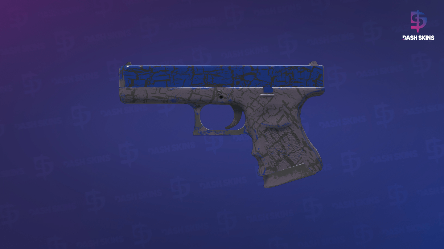 Glock-18 | Blue Fissure (Field-Tested) - Frontside Screenshot