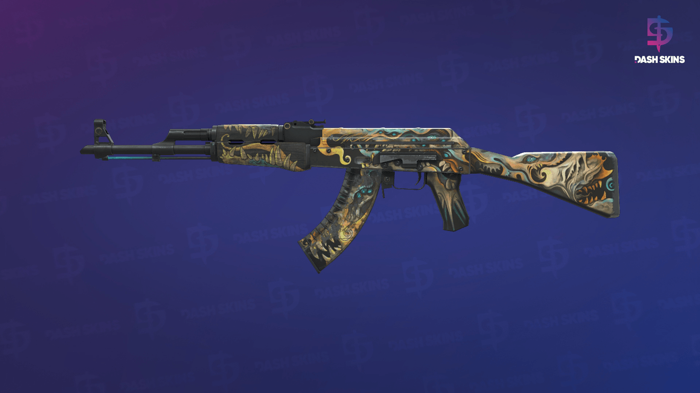 AK-47 | Phantom Disruptor (Well-Worn) - Frontside Screenshot