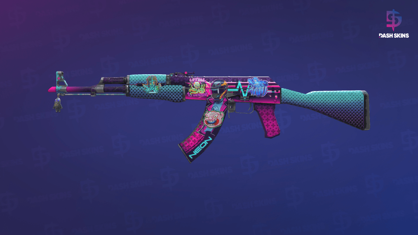 AK-47 | Neon Rider (Field-Tested) - Frontside Screenshot