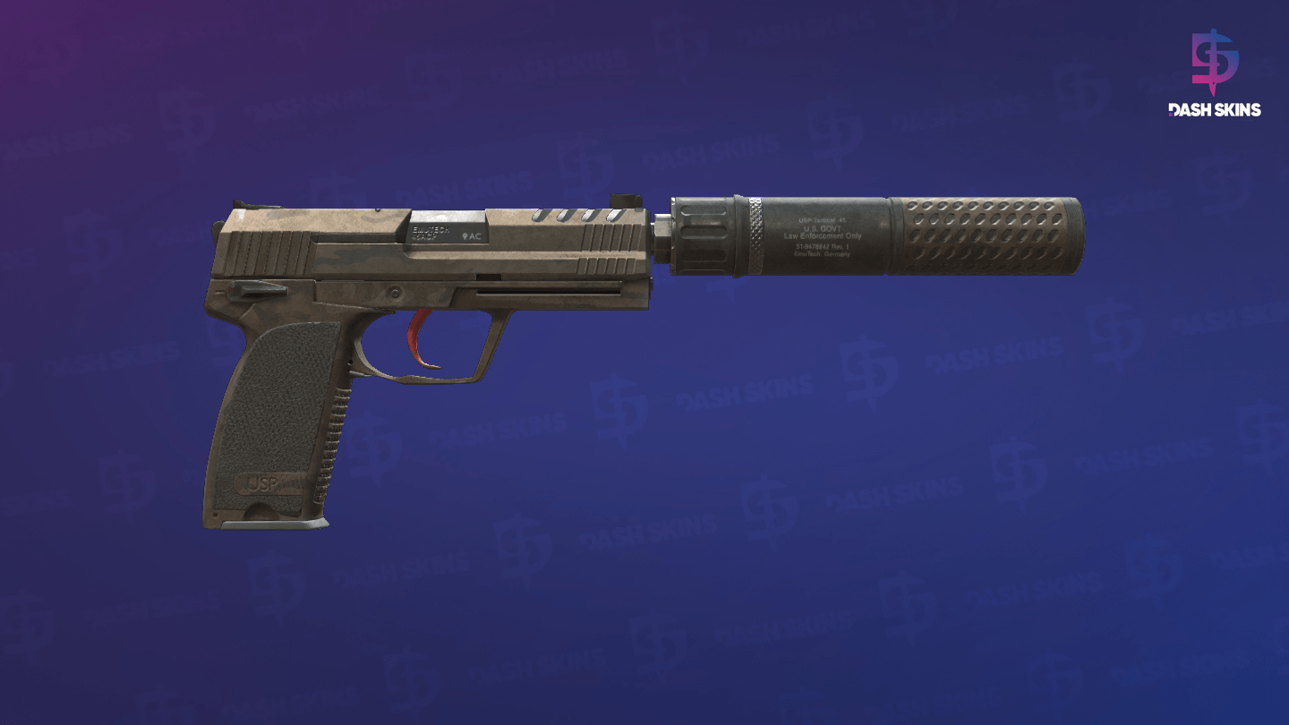 USP-S | Desert Tactical (Battle-Scarred) - Backside Screenshot