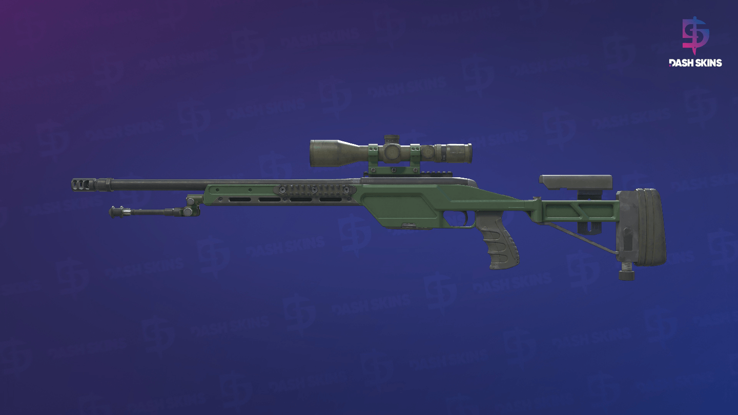 SSG 08 | Green Ceramic (Field-Tested) - Frontside Screenshot