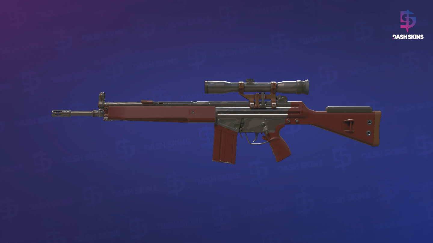 G3SG1 | Red Jasper (Factory New) - Frontside Screenshot